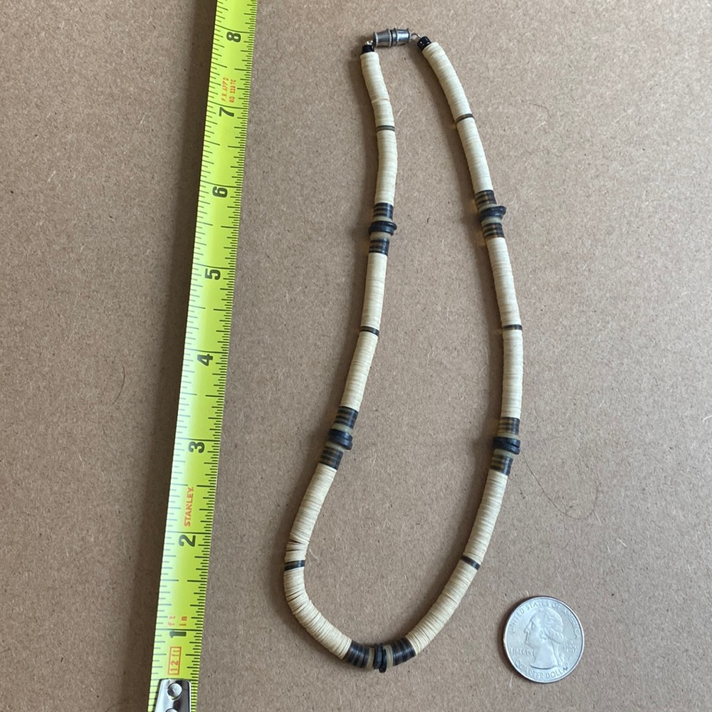 Neutral color surfer necklace
